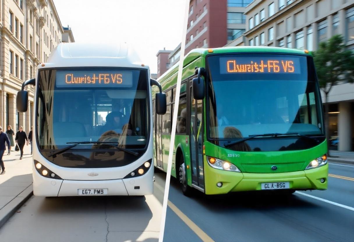 Electric and hybrid buses comparison