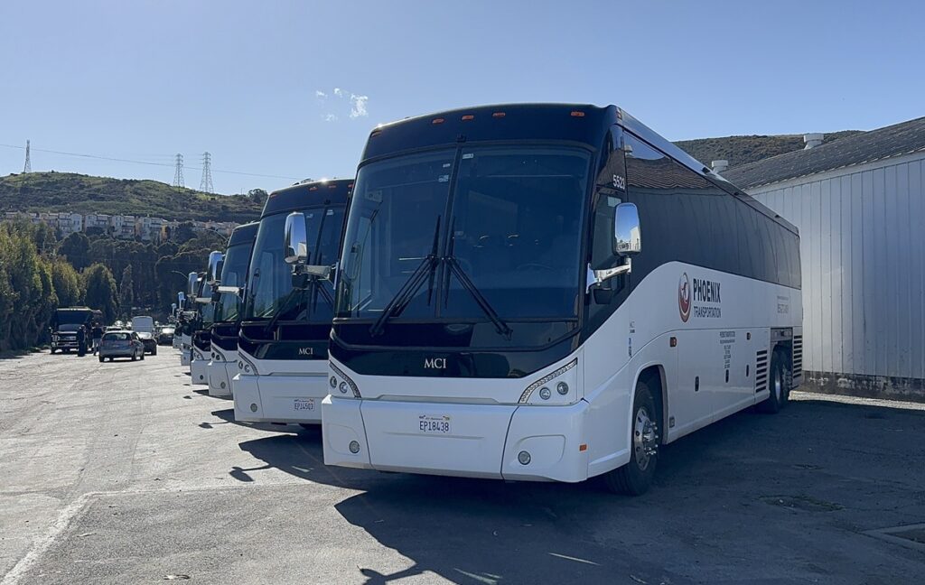 Motorcoach Bus Rental Service Oakland from Phoenix Transportation