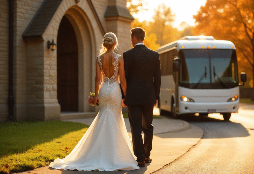 How Wedding Bus Rentals Reduce Stress for Couples