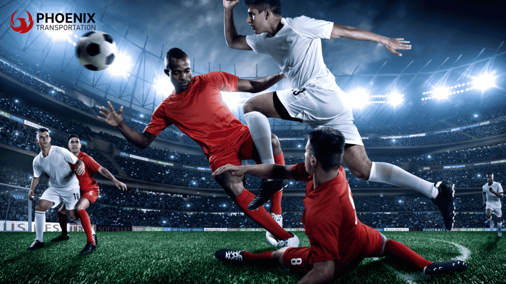 Football Players Playing at Oakland Coliseum